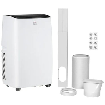 HOMCOM 14,000 BTU Portable Air Conditioner Unit with Remote, 24H Timer