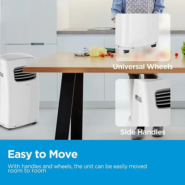 Midea Smart 12000 BTU Portable Air Conditioner – App & Smart Home Compatible, Timer, Window Kit Included