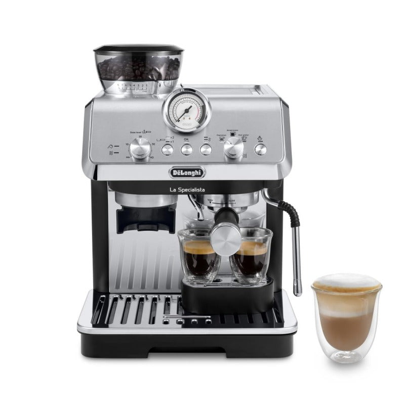 DeLonghi La Specialista Arte Compact Manual Bean to Cup Espresso Coffee Machine EC9155-MB