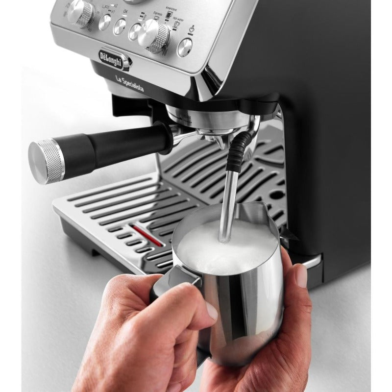 DeLonghi La Specialista Arte Compact Manual Bean to Cup Espresso Coffee Machine EC9155-MB